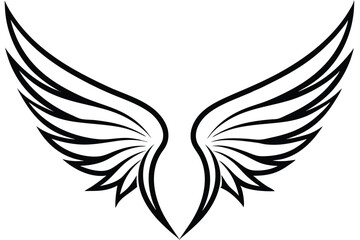 eagle with wings vector illustration 