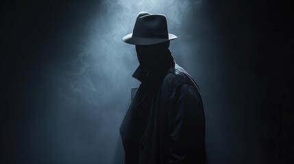 The mysterious man in hat