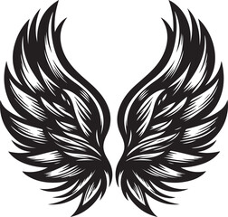 Obraz premium eagle with wings vector illustration 