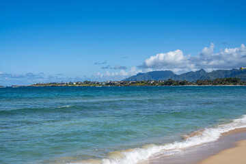 Mālaekahana State Recreation Area, Laie Bay, Oahu, Hawaii. Hukilau Beach Park

