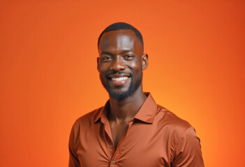 Obraz premium Portrait photography, headshot photo of a stylish gorgeous person, posing for a commercial promotional diversity photoshoot