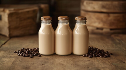 Coffee milk, bottle