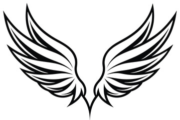 Fototapeta premium eagle with wings vector illustration 