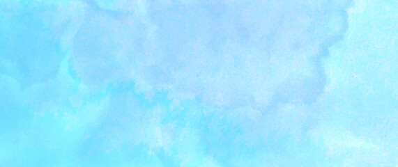 Blue vector watercolor texture. Christmas template for design. Hand drawn blue abstract vector illustration for background, cover design, interior decor and poster. Grunge surface. Empty blank. 