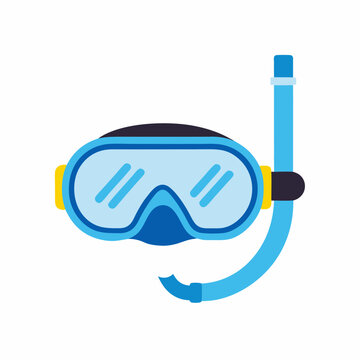 recommend clip art: Diving mask and snorkel icon stock illustration
