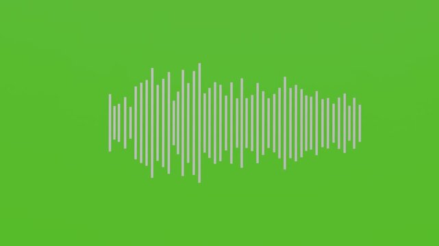 Animation of smartphone with voice messages. Audio waves recording on cell phone. Voice message recording icon Phone recording sound and speech.