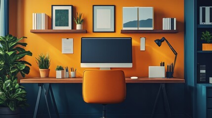 Smart Home Office with AI Productivity Tools: Home offices equipped with AI tools to enhance productivity.