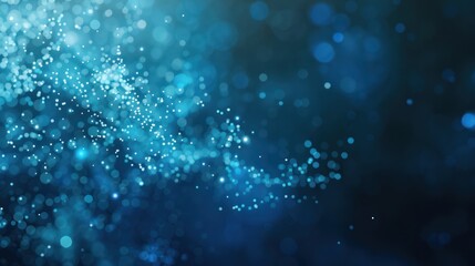 Abstract Blue Bokeh Background