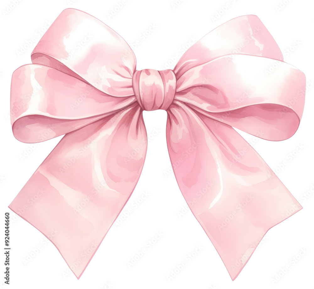 Poster png elegant pink ribbon bow illustration