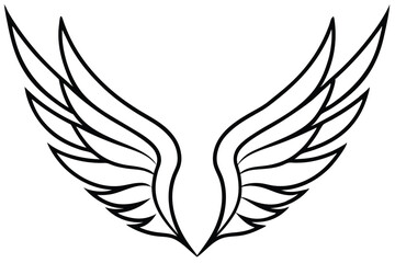 Obraz premium eagle with wings vector illustration 