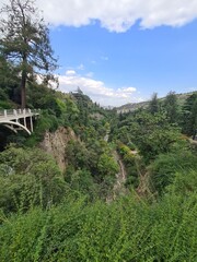 Naklejka premium nature area photography, cliff view in tbilisi, georgia