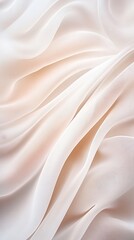 Fototapeta premium Detailed shot of soft, flowing fabric, with gentle folds and textures, creating a sense of movement and elegance