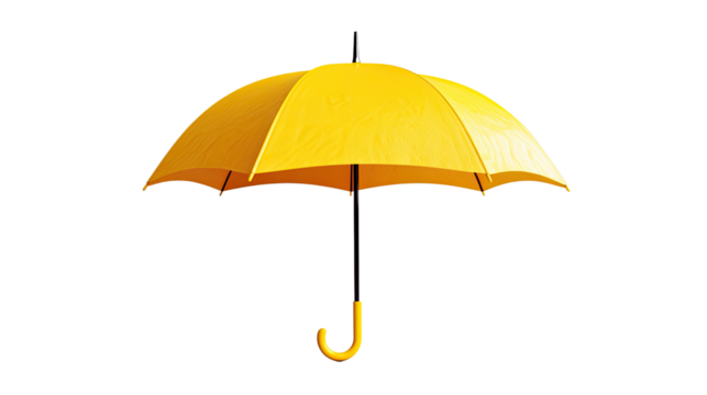 Yellow umbrella transparent background