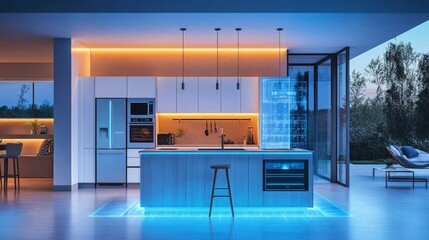 Smart Home with AI-Powered Appliances: Home appliances managed and controlled by AI.