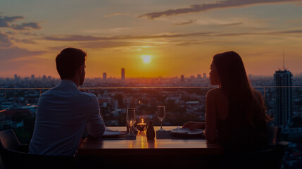 couple at sunset