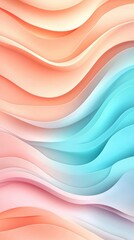 Obraz premium 2D animation with smooth gradients and flowing shapes, evoking a sense of calm and modernity, perfect for minimalist digital backgrounds