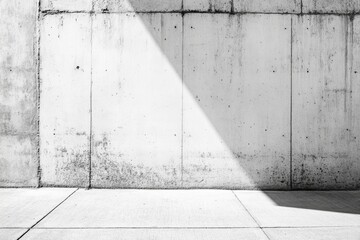 White concrete wall as background , ai