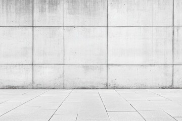 White concrete wall as background , ai