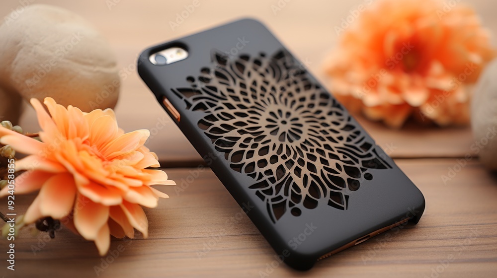 Poster personalized phone case creation with intricate design using advanced cnc technology