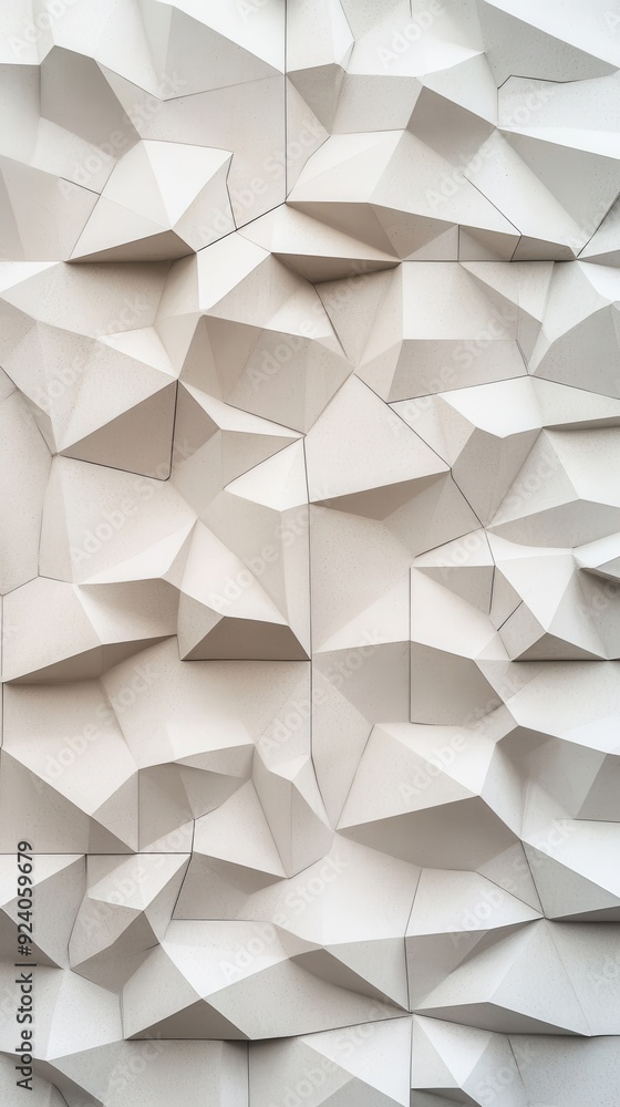 Poster minimalist geometric patterns with subtle texture overlays, evoking a calm and contemporary vibe