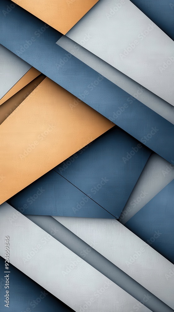 Poster minimalist geometric patterns with subtle texture overlays, evoking a calm and contemporary vibe