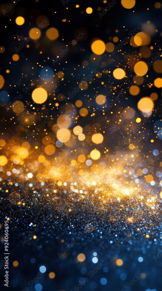 Poster glitter scattered across a smooth surface, creating a sparkling and festive visual effect
