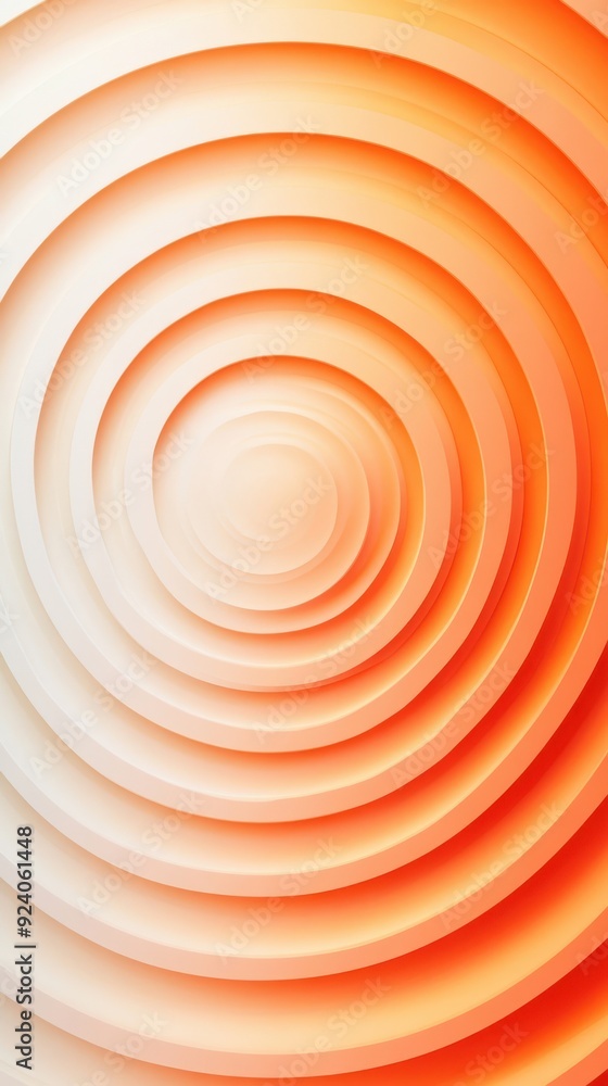 Poster concentric circles with a gradient color scheme, giving a sense of depth and motion
