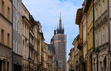 Fototapeta premium Poland, Europe, 2 August 2024: Churches, historical buildings