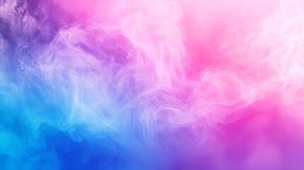 Fototapeta premium A color gradient background featuring a smooth transition between shades of pink, magenta, blue, violet, purple, and cyan.