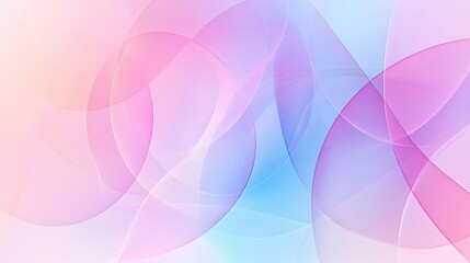 A circular pastel background with a soft, abstract design featuring a colorful gradient of rainbow hues, including pink, purple, and blue.