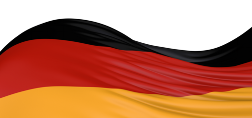 A German flag billowing in the wind Germany flag proud