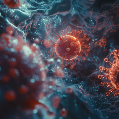 Representation of the Mpox Virus - render