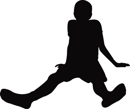 recommend clip art: a child sitting body silhouette vector