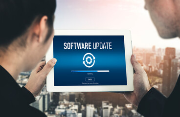 Software update on computer for modish version of device software upgrade