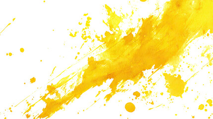 Yellow paint transparent background