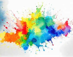 vibrant and dynamic Firefly Multicolored splash watercolor paint blot, bursting with a kaleidoscope of colors and textures, serves as a versatile and eye-catching template for enhancing your creative 