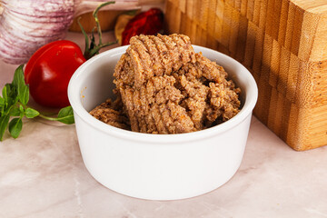Liver Pate spread in the bowl