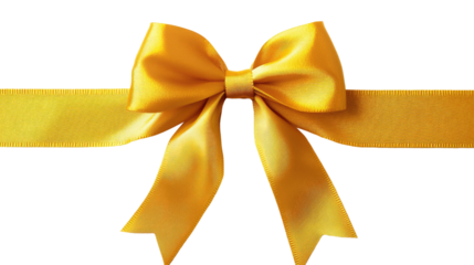 Yellow bow tie transparent background