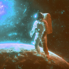 astronaut in space