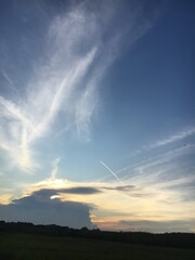 wind turbine at sunset