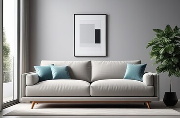 Fototapeta premium A beautifully designed modern minimalist interior.