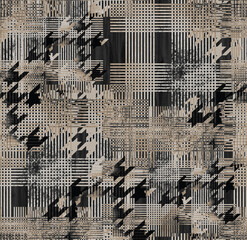 High-Resolution Houndstooth Fabric Textures. Perfect for Fashion and Interior Design