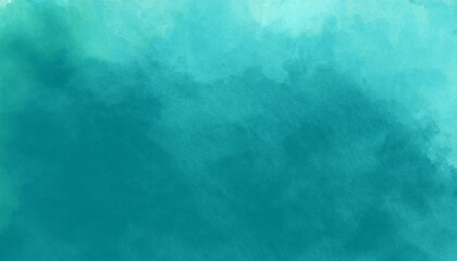 Abstract watercolor paint background by teal color blue and green background