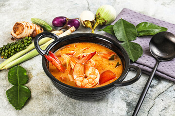 Tom Yum soup with prawn