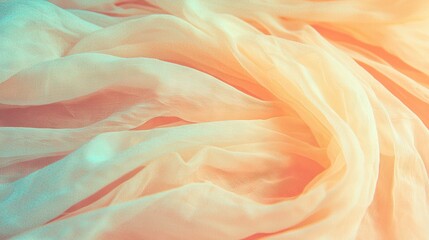 Obraz premium a white cloth with a blurred fabric below it