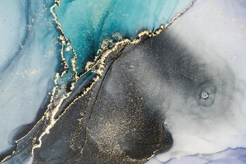 Original artwork photo of marble ink abstract art. High resolution photograph from exemplary original painting. Abstract painting was painted on HQ paper texture to create smooth marbling pattern.