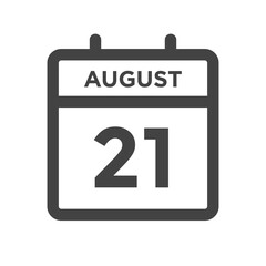 August 21 Calendar Day or Calender Date - Deadline or Appointment