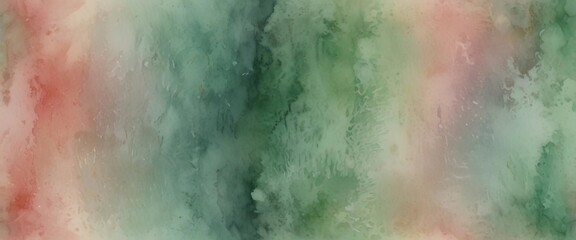 Fototapeta premium Blush Pink and Mint Green Watercolor Texture: Seamless Artistic Background with Natural Pastel Gradients