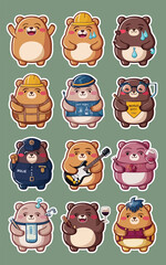 2d vector illustration for cartoon character design for kids and comic book stickers printing and cartoon movie 

