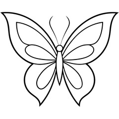 Minimalist Butterfly Logo Vector - SVG & Cricut Files for T-Shirts, Clipart, Graphic Elements